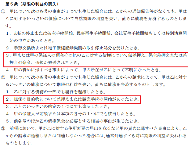 差し押さえが入ると銀行の融資はどうなるのか？
